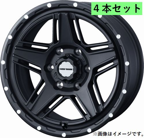 【個人宅発送可能】ウェッズ Weds 16X6.5J +38 6穴 PCD139.7 FMBK ホイール 4本セット MUD VANCE 07 マッドヴァンス ゼロセブン (40534)|VENUS