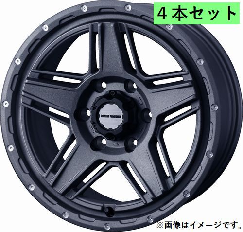 【個人宅発送可能】ウェッズ Weds 15X6.0J +33 6穴 PCD139.7 GRY ホイール 4本セット MUD VANCE 07 マッドヴァンス ゼロセブン (40543)｜ＶＥＮＵＳ
