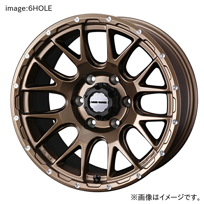 【個人宅発送可能】ウェッズ Weds 18X8.5J +50 6穴 PCD139.7 BRO ホイール 1本 WEDS ADVENTURE MUD VANCE 08 (42368)