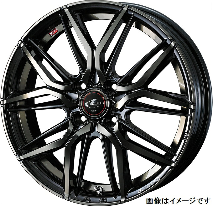 【個人宅発送可能】 Weds ウェッズ 16×5.0J +45 4穴 PCD100 PBMC/TI ホイール 1本 LEONIS LM レオニス レオニス・エルエム (40786)