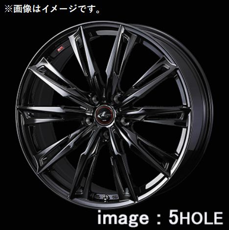 【個人宅発送可能】 Weds ウェッズ 19×8.0J +43 5穴 PCD114.3 H/BMC ホイール 1本 LEONIS GX レオニス ジーエックス (40962) 29,206円