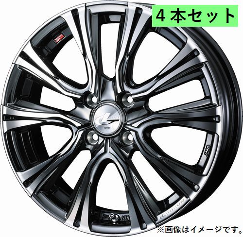Weds LEONIS VR 15&times;4.5J +45 4穴 PCD100 BMCMC ホイール 4本 レオニス ブイアール ウェッズ (41208)｜ＶＥＮＵＳ 55,598円
