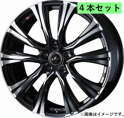 Weds LEONIS VR 15×6.0J +43 5穴 PCD114.3 PBMC ホイール 4本 レオニス ブイアール ウェッズ (41216)