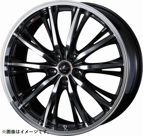 【個人宅発送可能】 Weds LEONIS RT 19X7.5J 5穴 PCD114.3 PBMC ホイール 1本 レオニス・アールティー (41196)