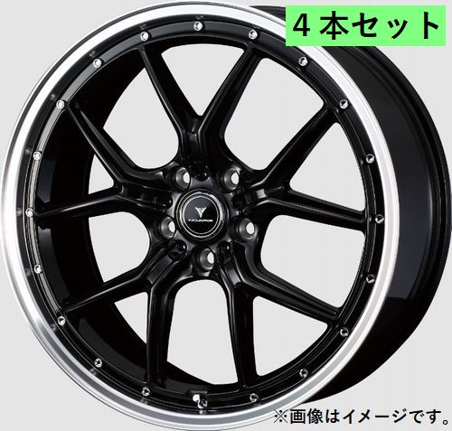 【個人宅発送可能】Weds NOVARIS ASSET S1 20X8.5J +45 5穴 PCD114.3 BLK/P ホイール 4本 ノヴァリス・アセット エスワン (41338)|VENUS