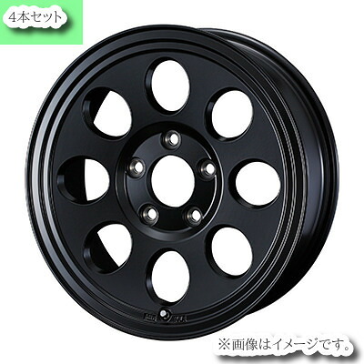 【個人宅発送可能】 ウェッズ Weds 16X7.0J +38 5穴 PCD114.3 MBK ホイール 4本セット JIMLINE TYPE2 ジムライン タイプ2 (41440)|VENUS