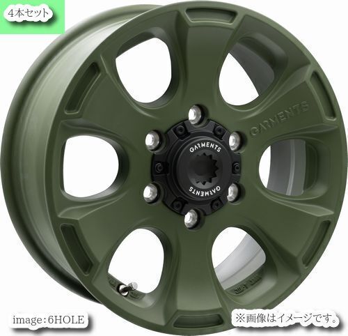 【個人宅発送可能】 ウェッズ Weds 15X6.0J +33 6穴 PCD139.7 KHA ホイール 4本セット CROSSOVER GARMENTS STYLE-A クロスオーバー ガーメンツ (42086)