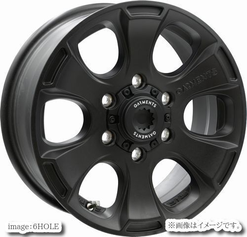 【個人宅発送可能】 ウェッズ Weds 16X6.5J +38 6穴 PCD139.7 BLK ホイール 1本 CROSSOVER GARMENTS STYLE-A クロスオーバー ガーメンツ (42079)