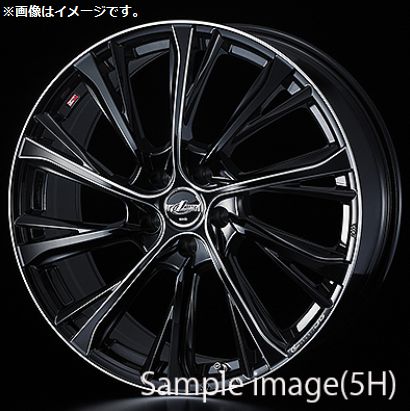 【個人宅発送可能】 ウェッズ Weds 17X7.0J +42 5穴 PCD114.3 BK/SC ホイール 1本 LEONIS JG レオニス ジェイジー (42456)|VENUS