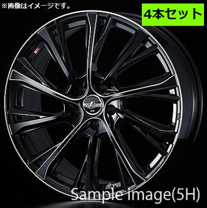 【個人宅発送可能】 ウェッズ Weds 20X8.5J +43 5穴 PCD120 BK/SC ホイール 4本セット LEONIS JG レオニス ジェイジー (42464)