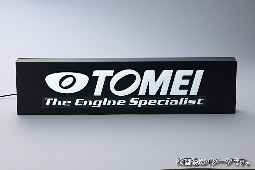 【個人宅発送可能】【受注生産品】東名パワード LEDディスプレイ TOMEI ロゴ入り Mサイズ 白 ホワイト アクリル (KS0005)|VENUS