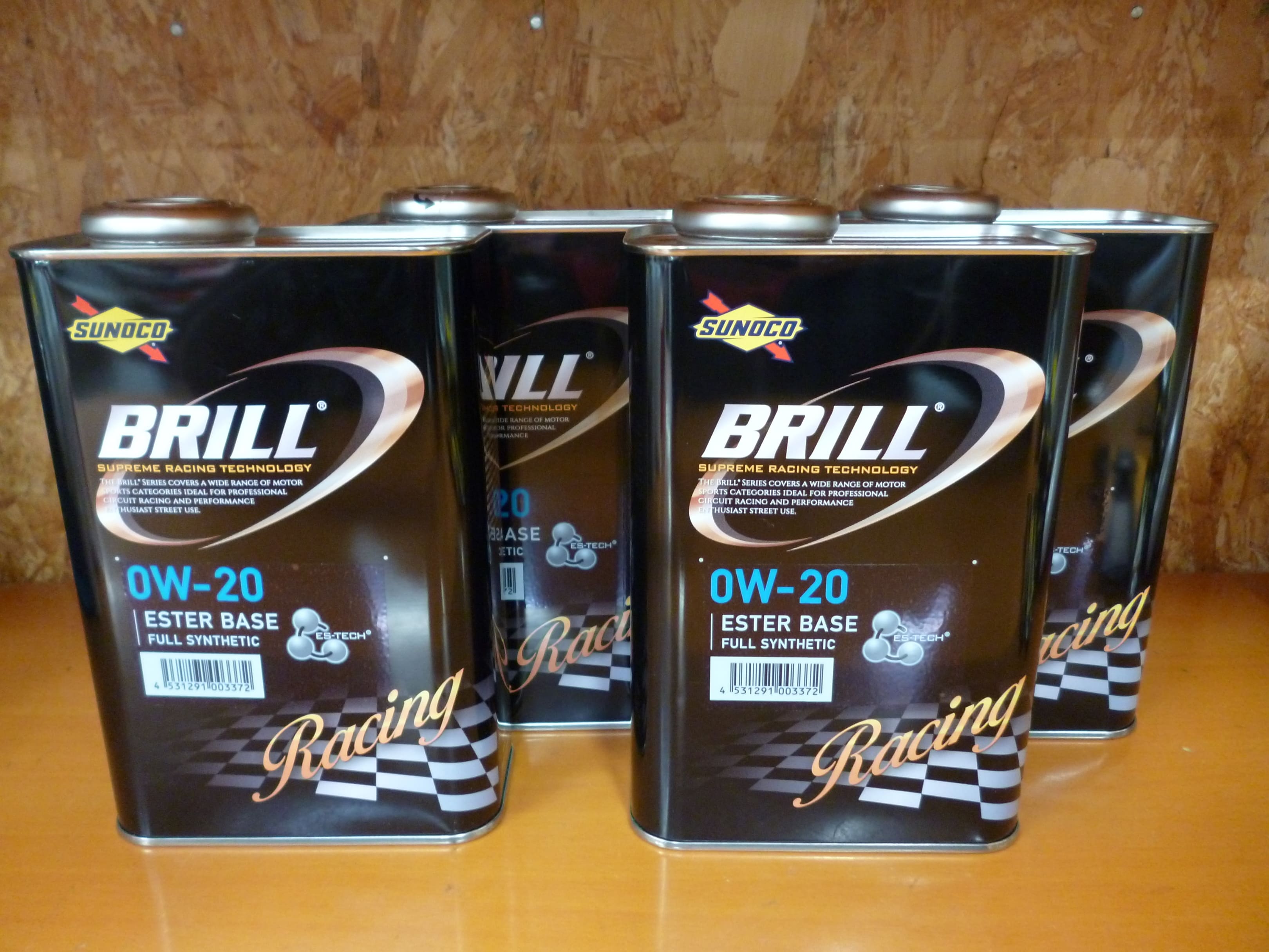 [即納] SUNOCO エンジンオイル スノコ オイル BRILL ブリル 0W-20 1L 4本 サーキット タイムアタック ドリフト