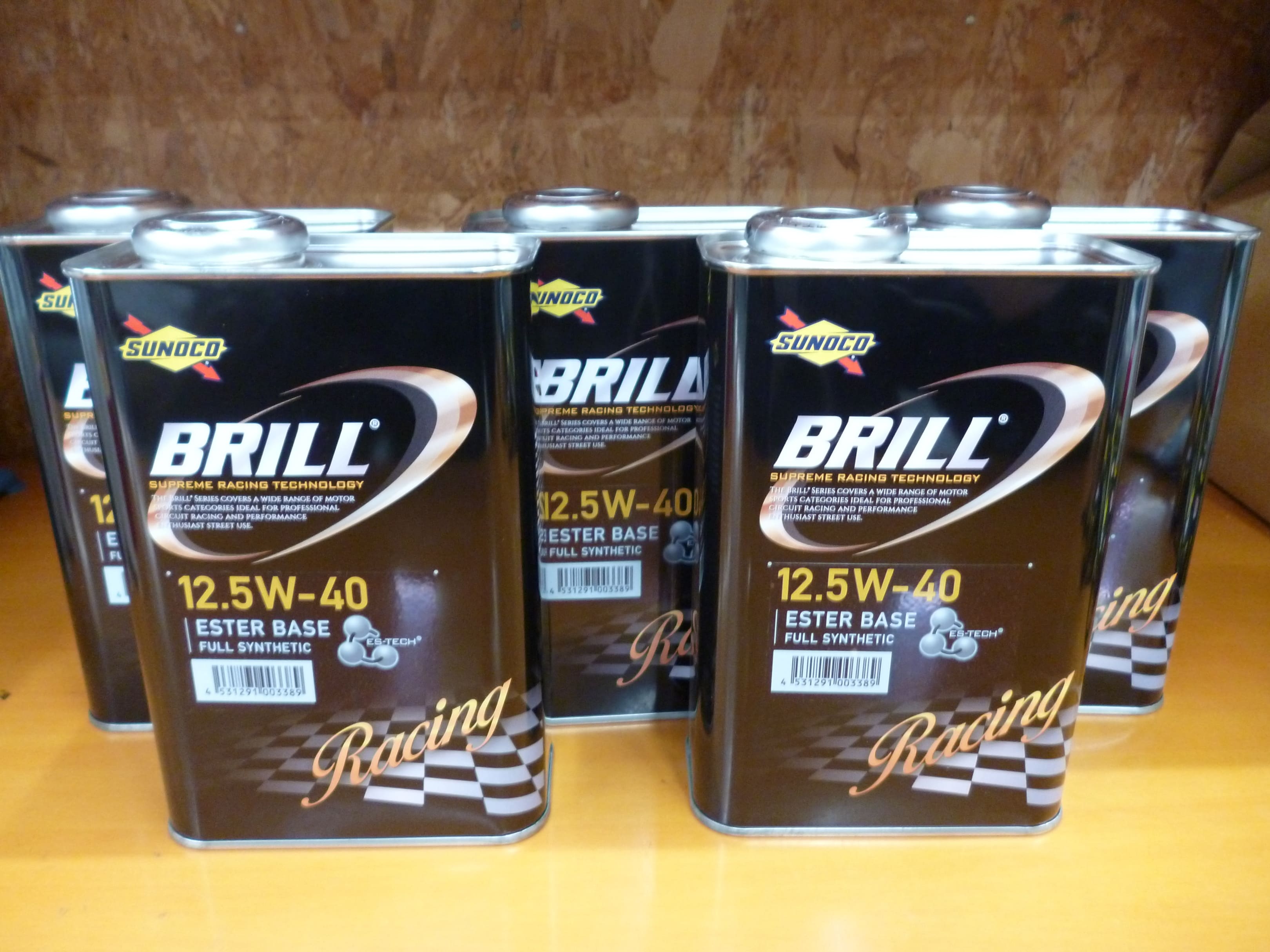 [即納] SUNOCO エンジンオイル スノコ オイル BRILL ブリル 12.5w-40 12.5w40 1L 5本 サーキット タイムアタック ドリフト