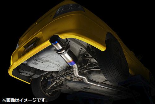 【個人宅発送可能】リアルスピードエンジニアリング フルチタン マフラー 三菱 ランエボ VIII EVO8 CT9A 4G63 USDMバンパー (RB6090-MT01B)