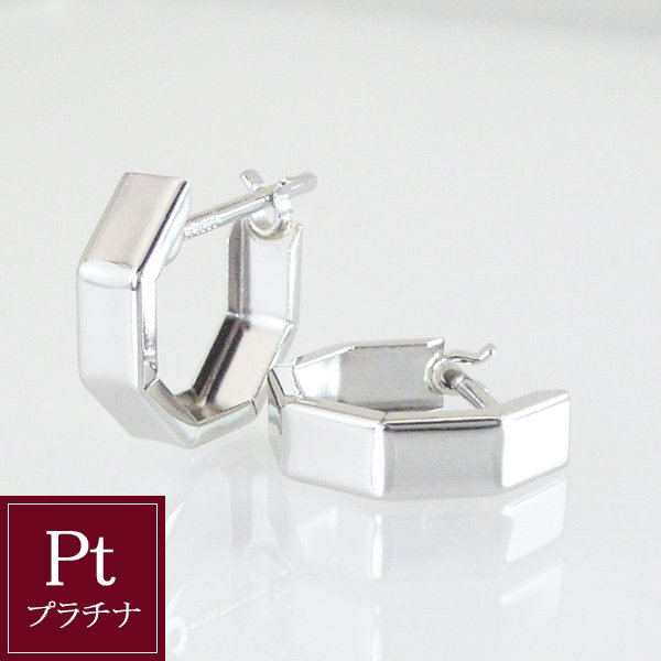 プラチナ900 フープ ピアス 地金 品番I-0338 2営業日前後の発送予定|ヴィーナス ジュエリー