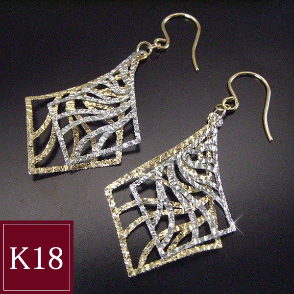 人気のファッションブランド 2営業日前後の発送予定 品番ad 021 18金ゴールド 18金ホワイトゴールド ピアス 揺れる K18 K18wg Ad 021 Cocoface Com