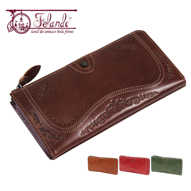 Felando（フェランド） ミルージュラウンドファスナー長財布 レディース 長財布　 イタリア 本革 束入財布 ladies サイフ long wallet  革 婦人用財布 長さいふ ブランド 母 ギフト 彼女 女性 プレゼント ladies present 母の日 