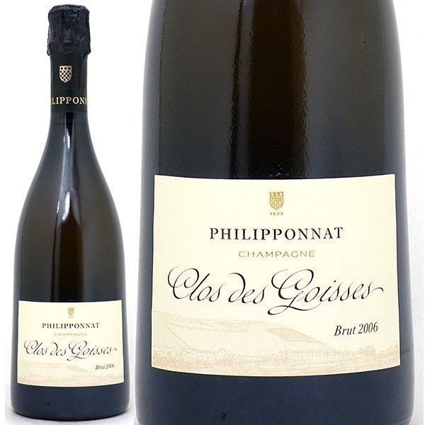 [2006] クロ デ ゴワス ブリュット 750ml フィリポナ (シャンパン フランス シャンパーニュ) 白泡 コク辛口 ワイン ST ^VAPP26A6^