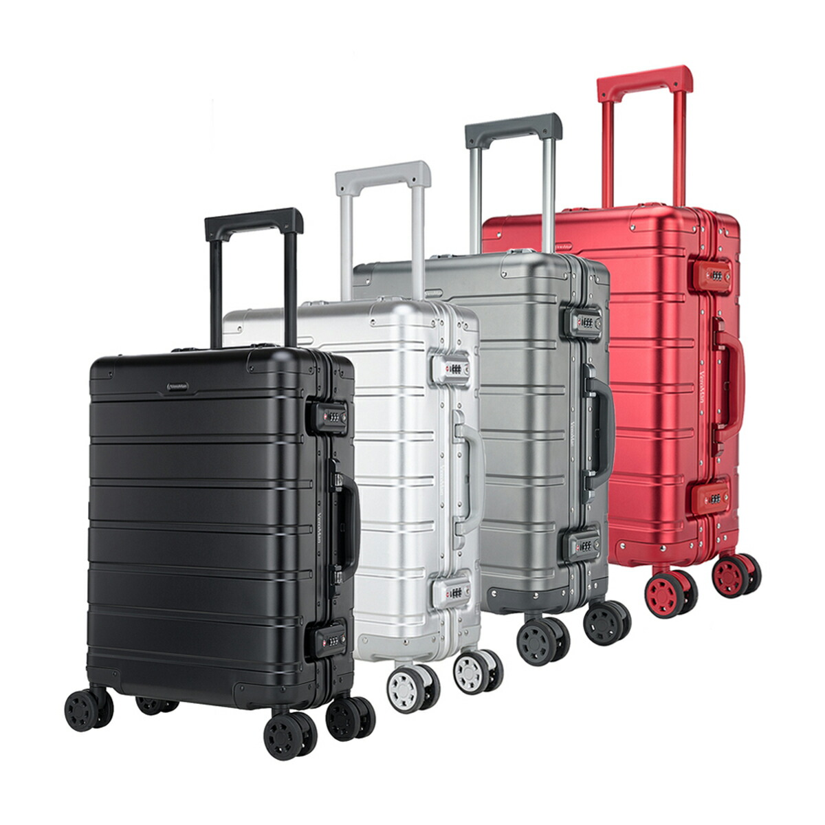 楽天市場】[60L] VeroMan スーツケース アルミマグネシウム合金