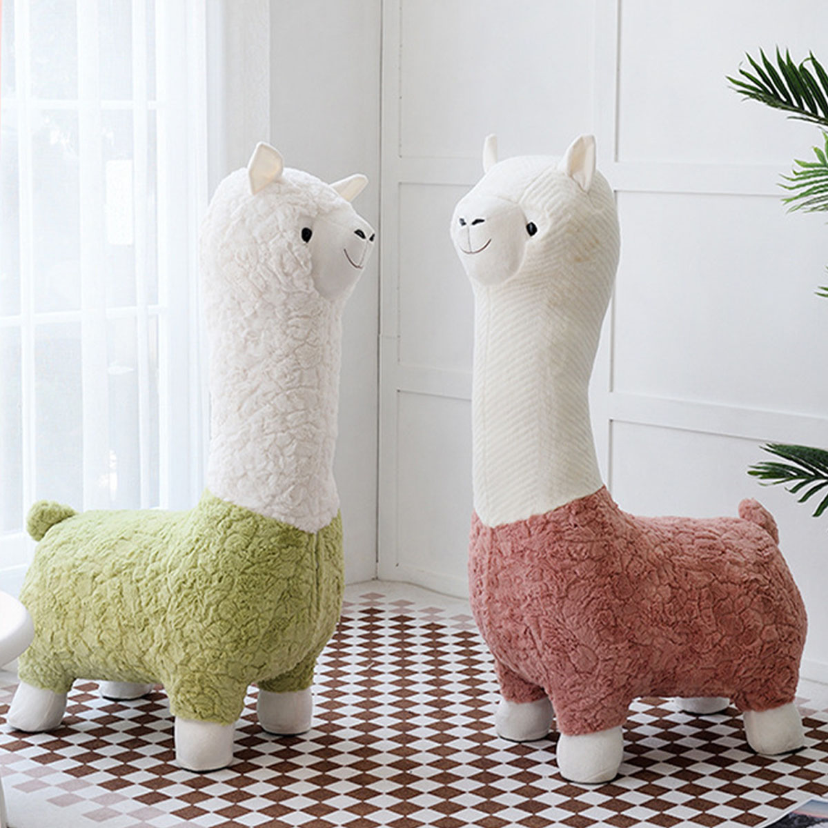 楽天市場】A057907アルパカのスツール アニマル 動物 座れるぬいぐるみ