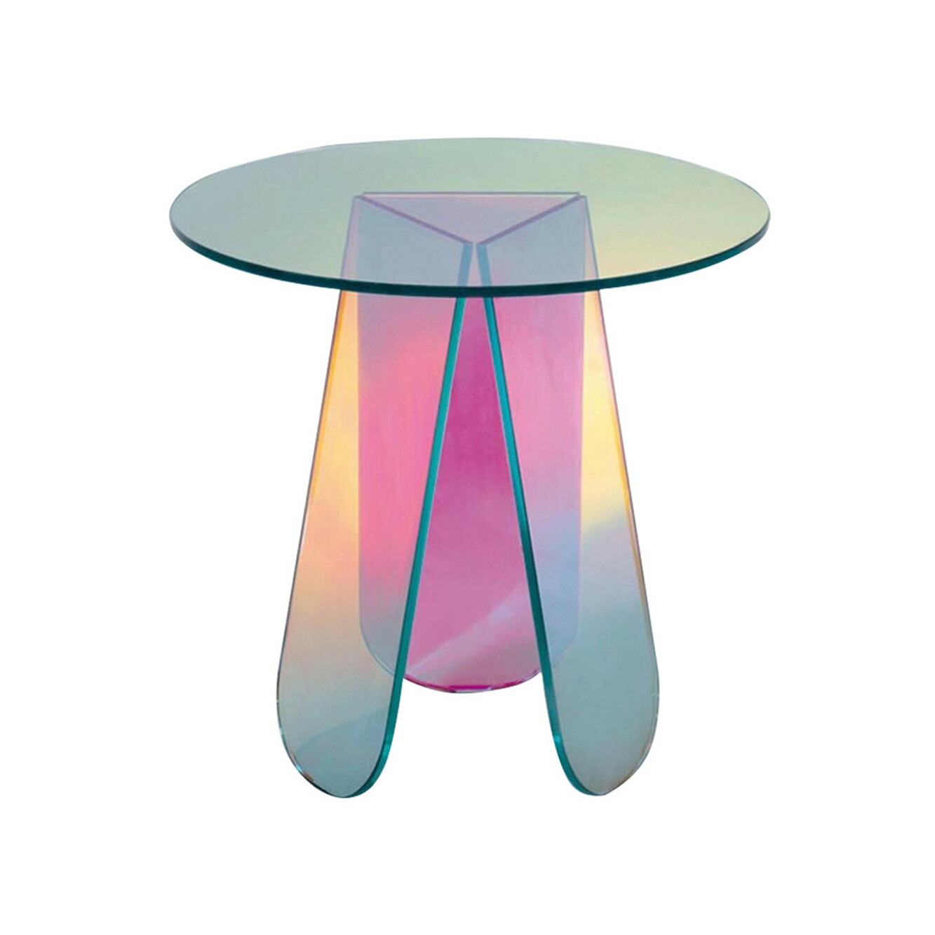 楽天市場】[小] VeroMan オーロラサイドテーブル 机 珍しい 綺麗 反射