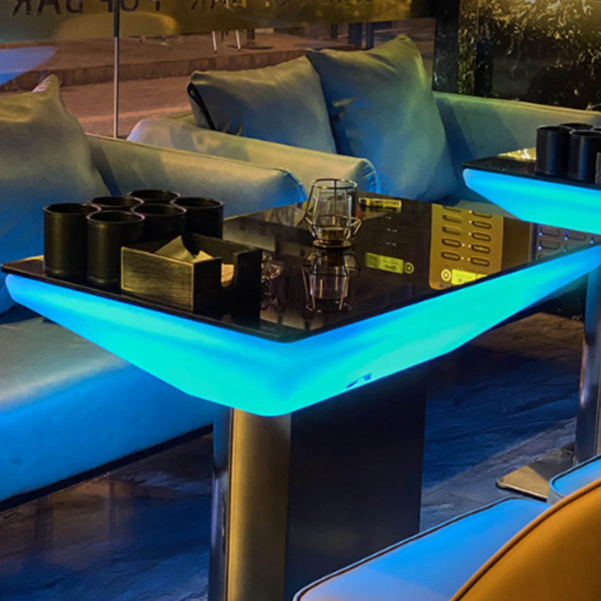 楽天市場】[高さ56cm] VeroMan テーブル 光るテーブル LEDライト