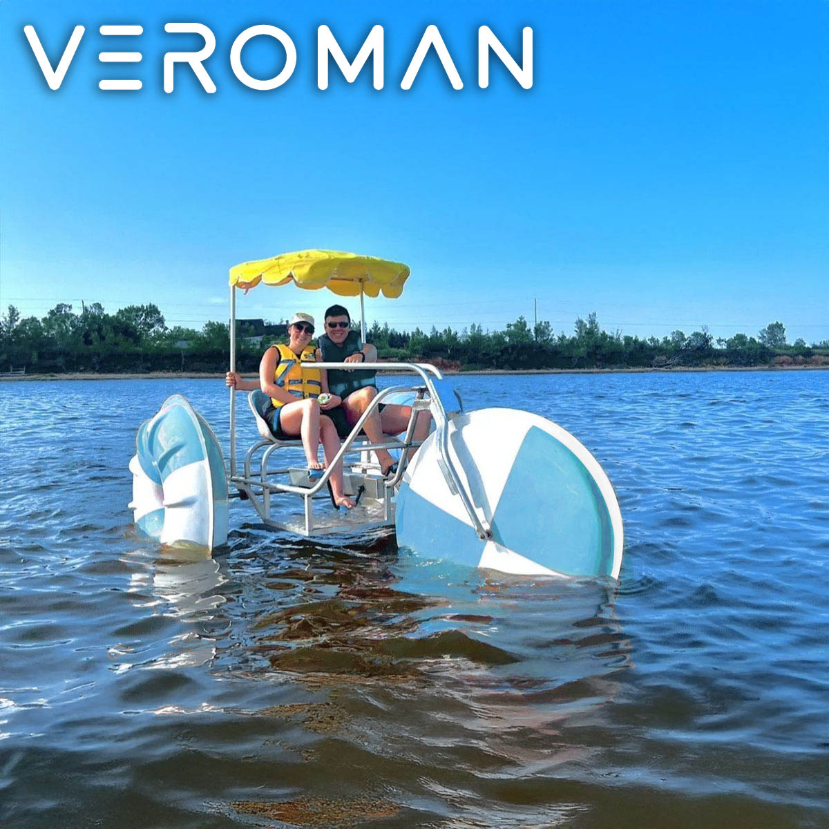 楽天市場】VeroMan 足漕ぎボート 足漕ぎボード 水上自転車 水上ボード