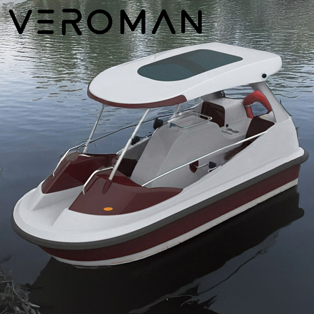 VeroMan 足漕ぎボート 水上自転車 水上アトラクション用ペダルボート 親子・カップル向け レジャー・観光用 パーク用 海 湖 釣り アウトドア 最大4人乗り ファミリー用 船遊び｜VeroMan店 325,260円