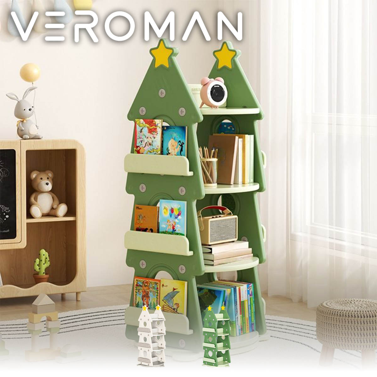 楽天市場】【大型商品】DELTA CHILDREN ツリー型 ブックケース 本棚 本