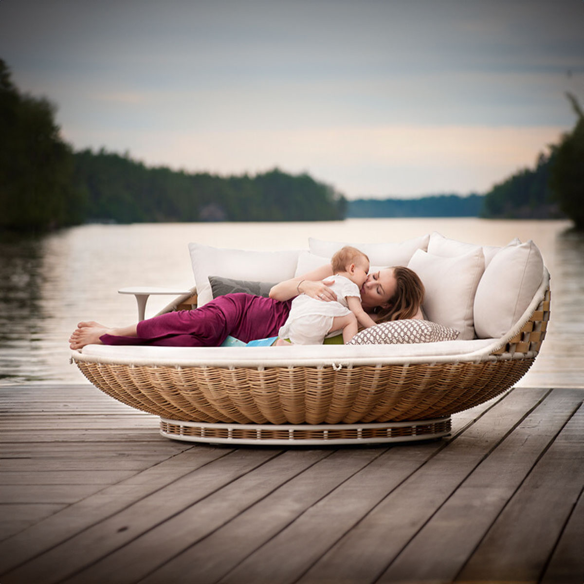 楽天市場】[直径1.4m] ベッドソファ ソファ ベッド デイベッド グラン