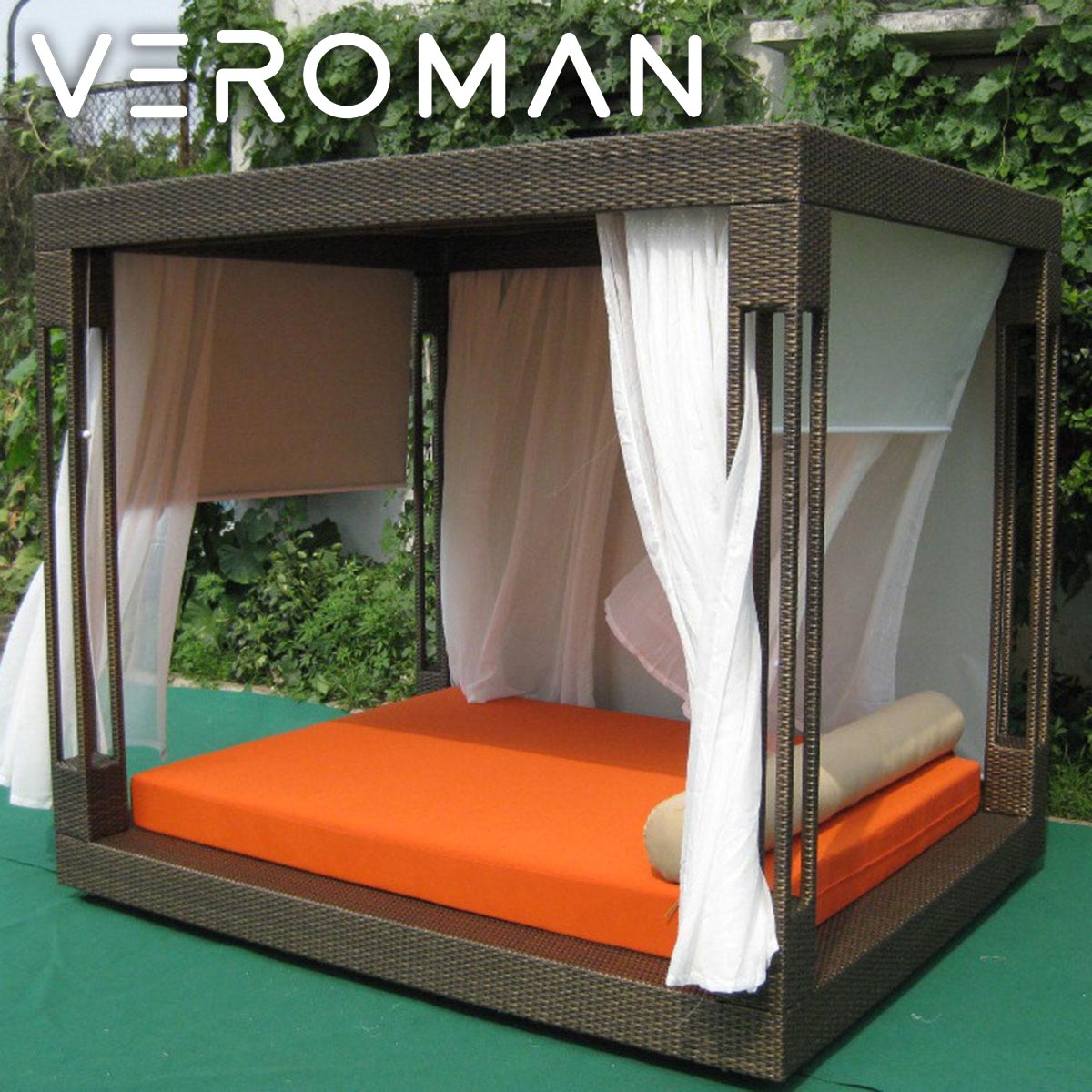 VeroMan 長椅子臥榻 スウィミングプール姿勢臥榻 アウトドアソファベッド アウトドア臥榻 長椅子 室外 スウィミングプール姿勢 韓国室内装飾 韓国調度品 [横幅200糎 高さ200糎]