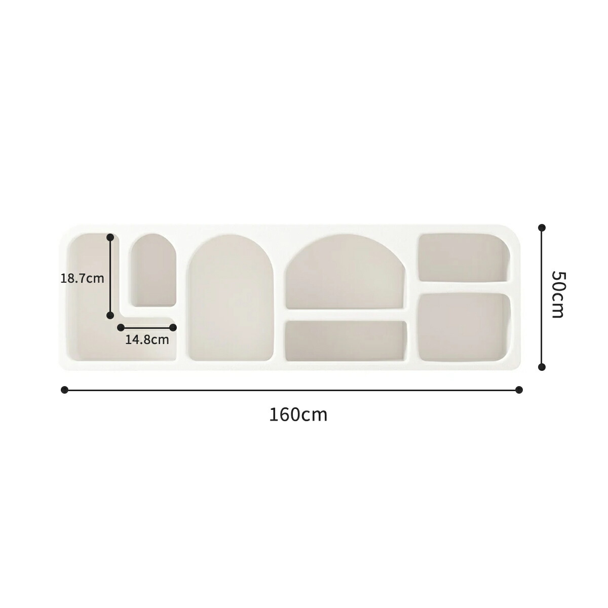 160cm] VeroMan マントルピース シェルフ ホワイト 白 ディスプレイ