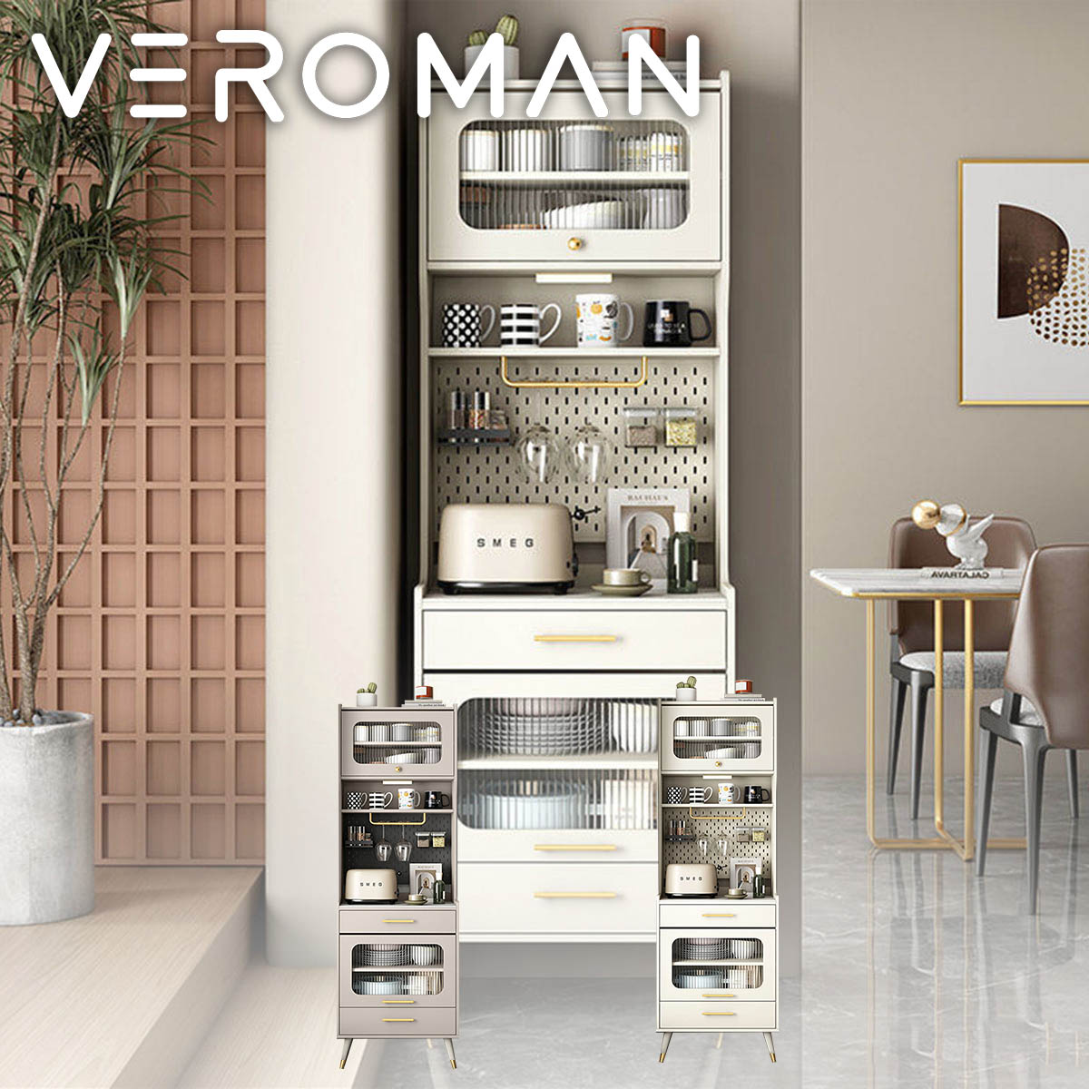 VeroMan 棚 シェルフ 納める仕合わせ 食器棚 御厨子所ゲーム盤 領域ゲーム盤 優勝杯ゲーム盤 御厨子所棚 御厨子所仕合わせ 今めかしい レトロ 分かりやすい 韓国室内装飾 韓国調度品 [幅120糎 高さ180糎]