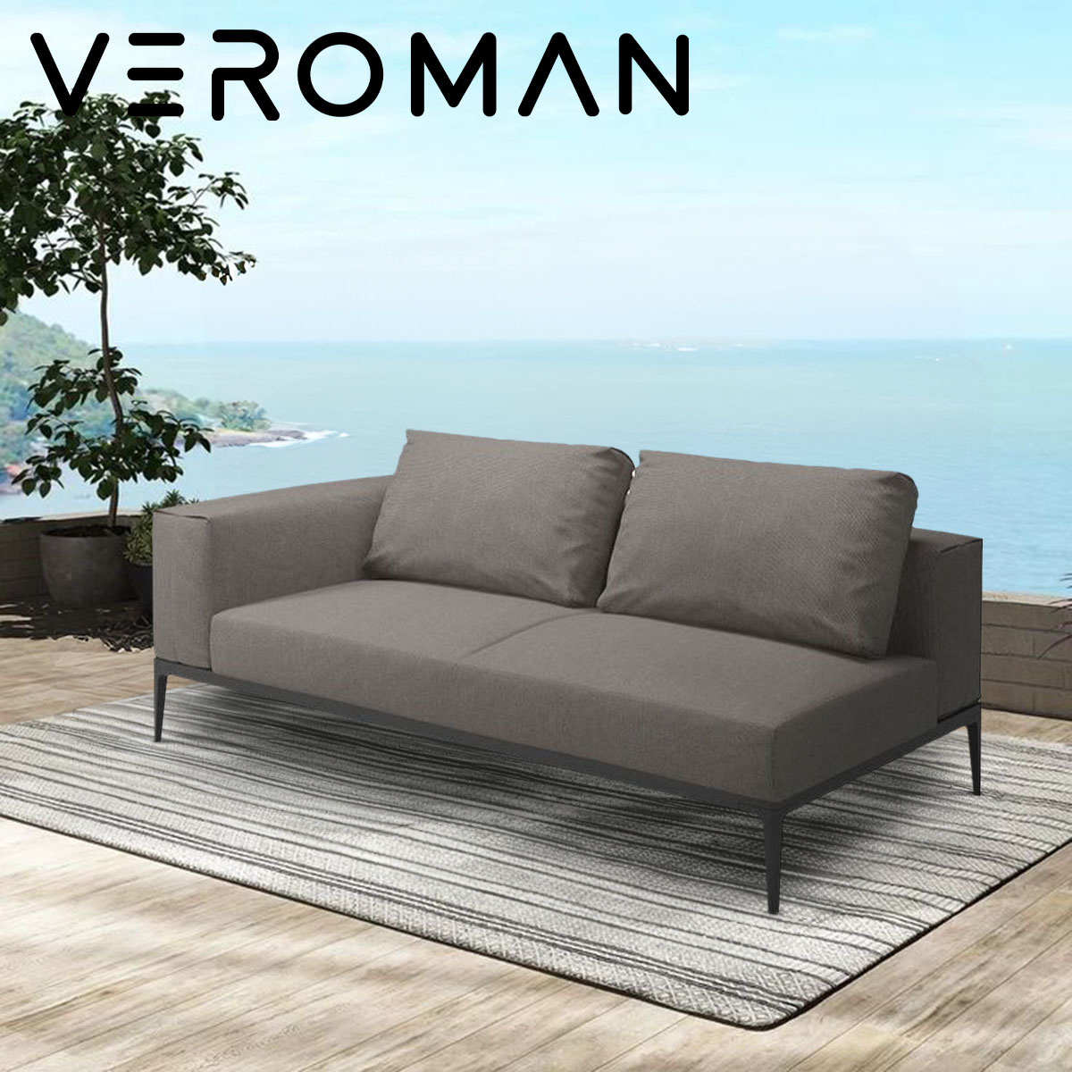 VeroMan ソファ チェア カウチ 組み合わせ自由 二人掛け コーナー アウトドア家具 アウトドア インドア 屋外 室内 プールサイド 庭 韓国インテリア