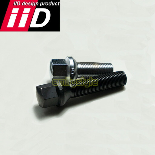 楽天市場】IID製 スペーサーボルト クローム ブラック ホイールボルト