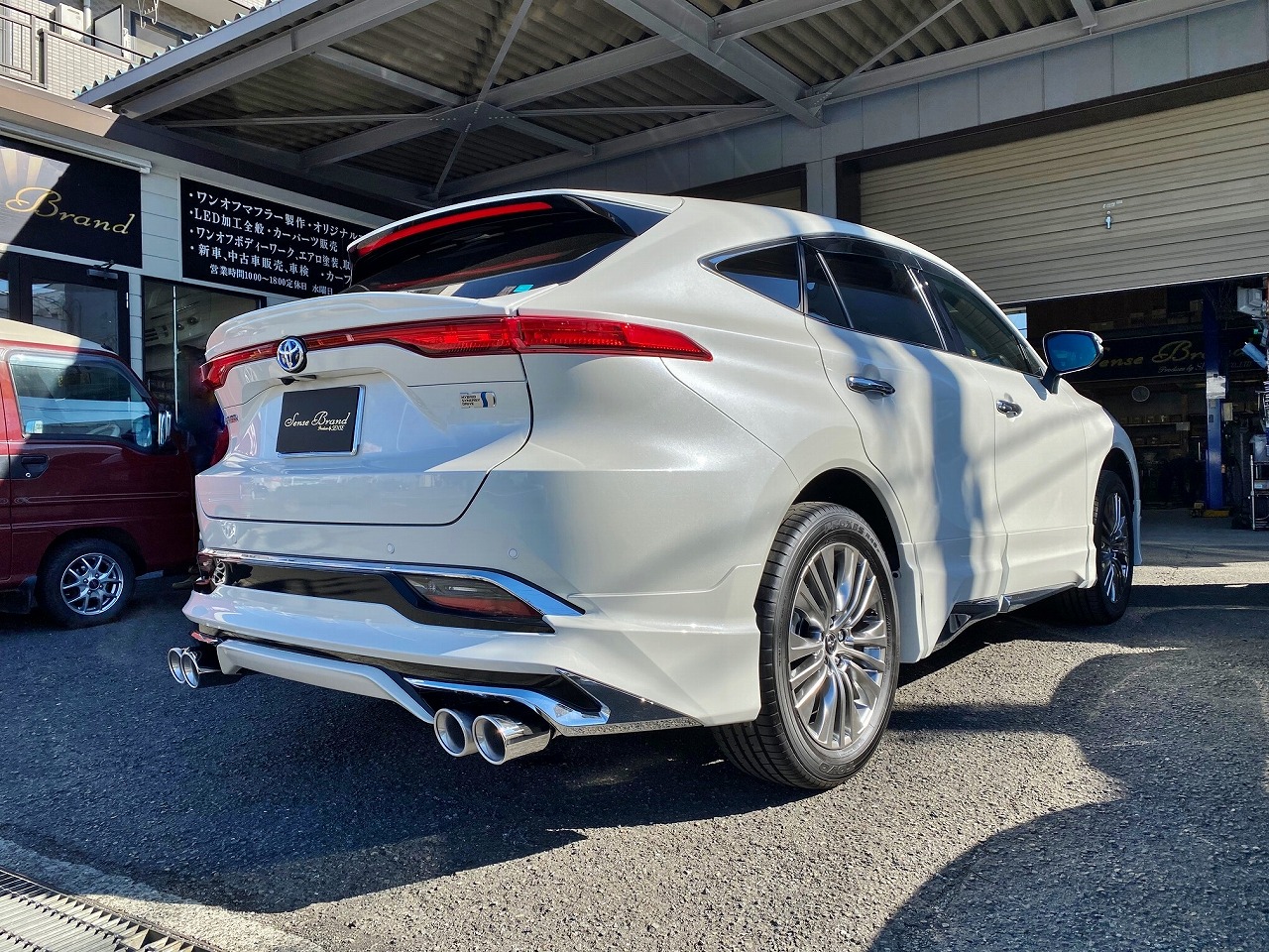 楽天市場 センスブランド Axuh80 85 ハリアー ハイブリッド モデリスタ Gran Blaze Style専用 マフラー Dozerna100f 4本出し 重静音スペック Sensebrand Online Shop