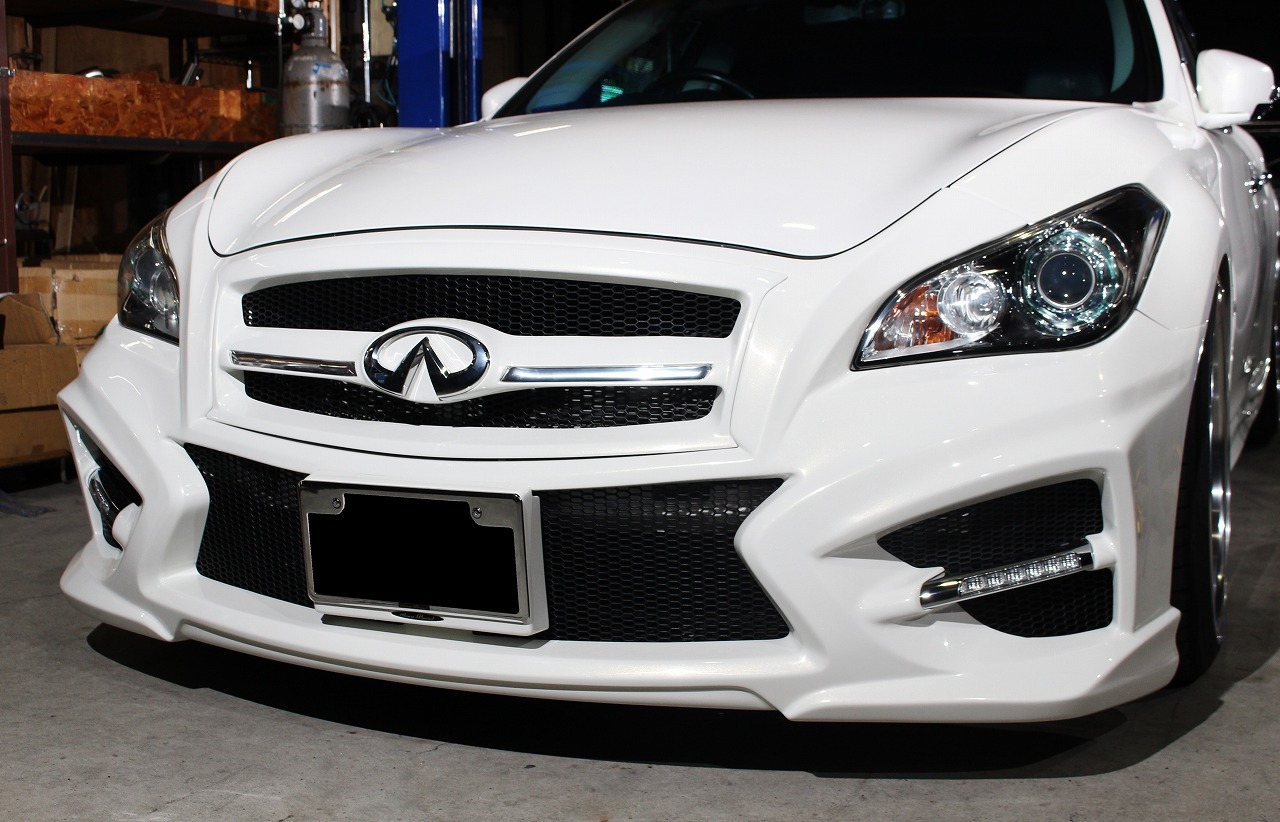 日産　フーガ　y51 オプション　ミッドナイトグリル 楽天市場】【Y51系前期日産 フーガ】INFINITIマーク付き ミッドナイト