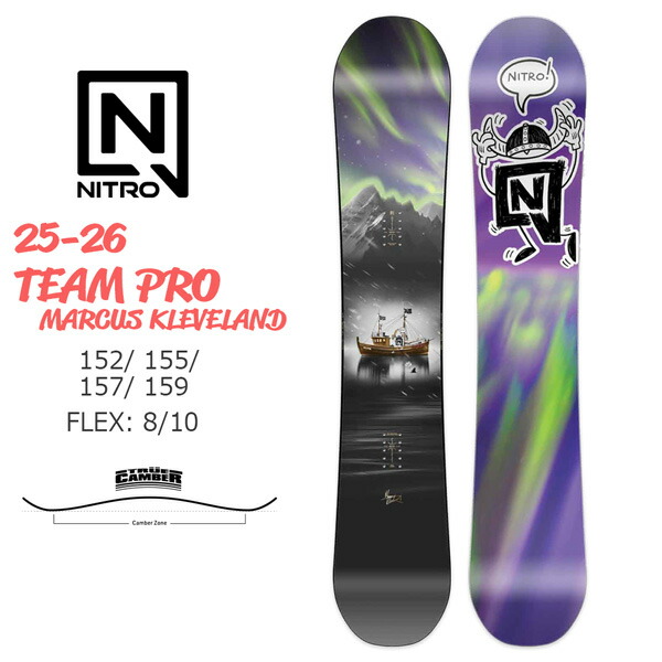 楽天市場】【2526】NITRO ナイトロ スノーボード 板 メンズ TEAM PRO