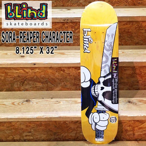 スケボー デッキ Blind Deck Sora Reaper Character 8 125 X 32ソラ 無意味型式 ブラインド 滑るゲーム盤 あした他愛ない Earthkitchen Ph