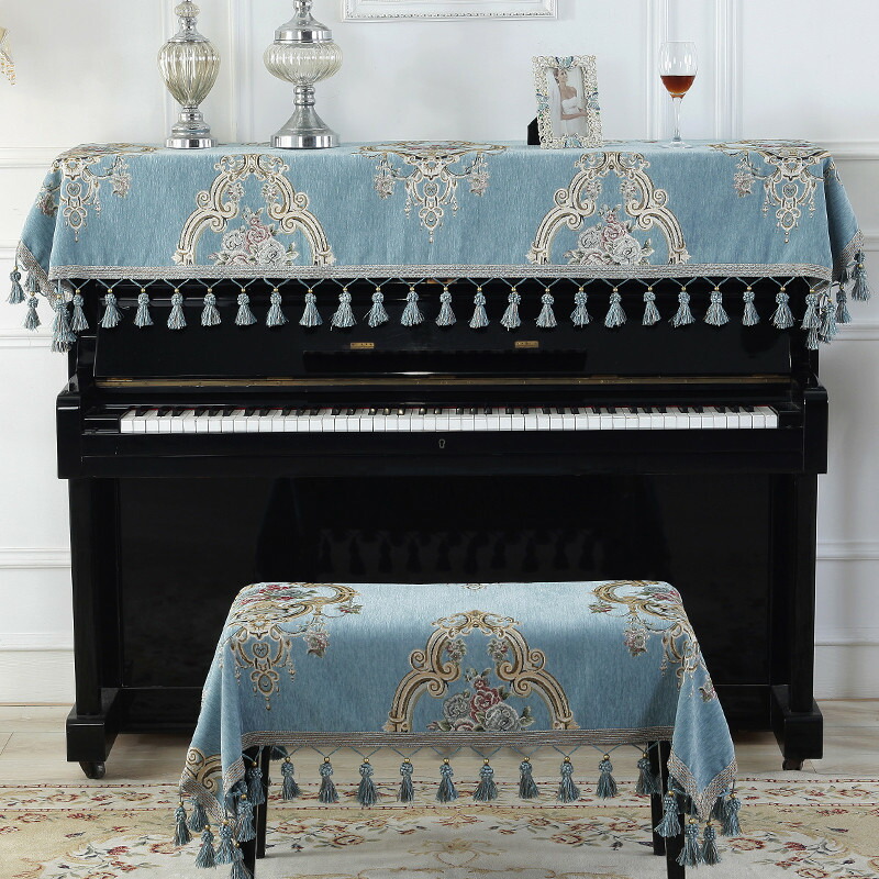 値引！　戸塚刺繍　アップライト用ピアノ掛け ソファカバーにも！ ピアノカバー アップライト レース 刺繍 トップカバー ピアノ