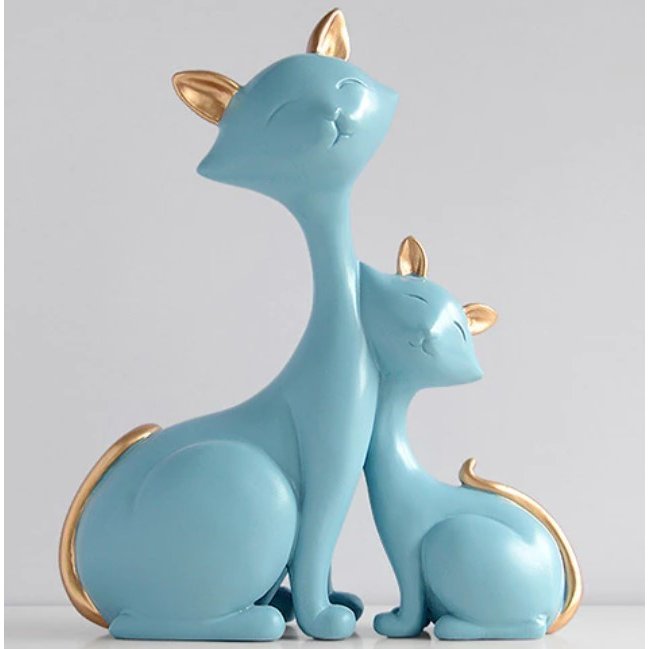 楽天市場】猫の置物 アンティーク オブジェ 置物 選べるカラー