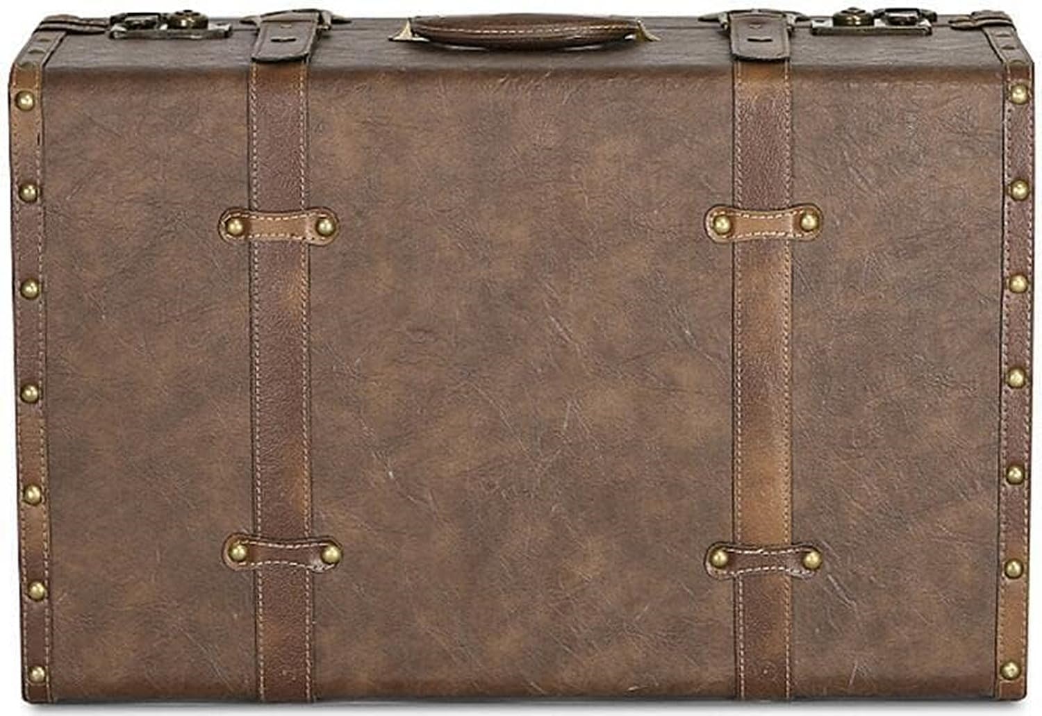 [ ] 大静電容量 ブート入れもの レトロ キャリーバッグ 革 手作り 旅行ブート 今めかしい 旅する納めるボックス席 エレガントホーム飾る ヴィンテージスーツケース ヨーロッパ表現スタイルの記憶装置ボックス席
