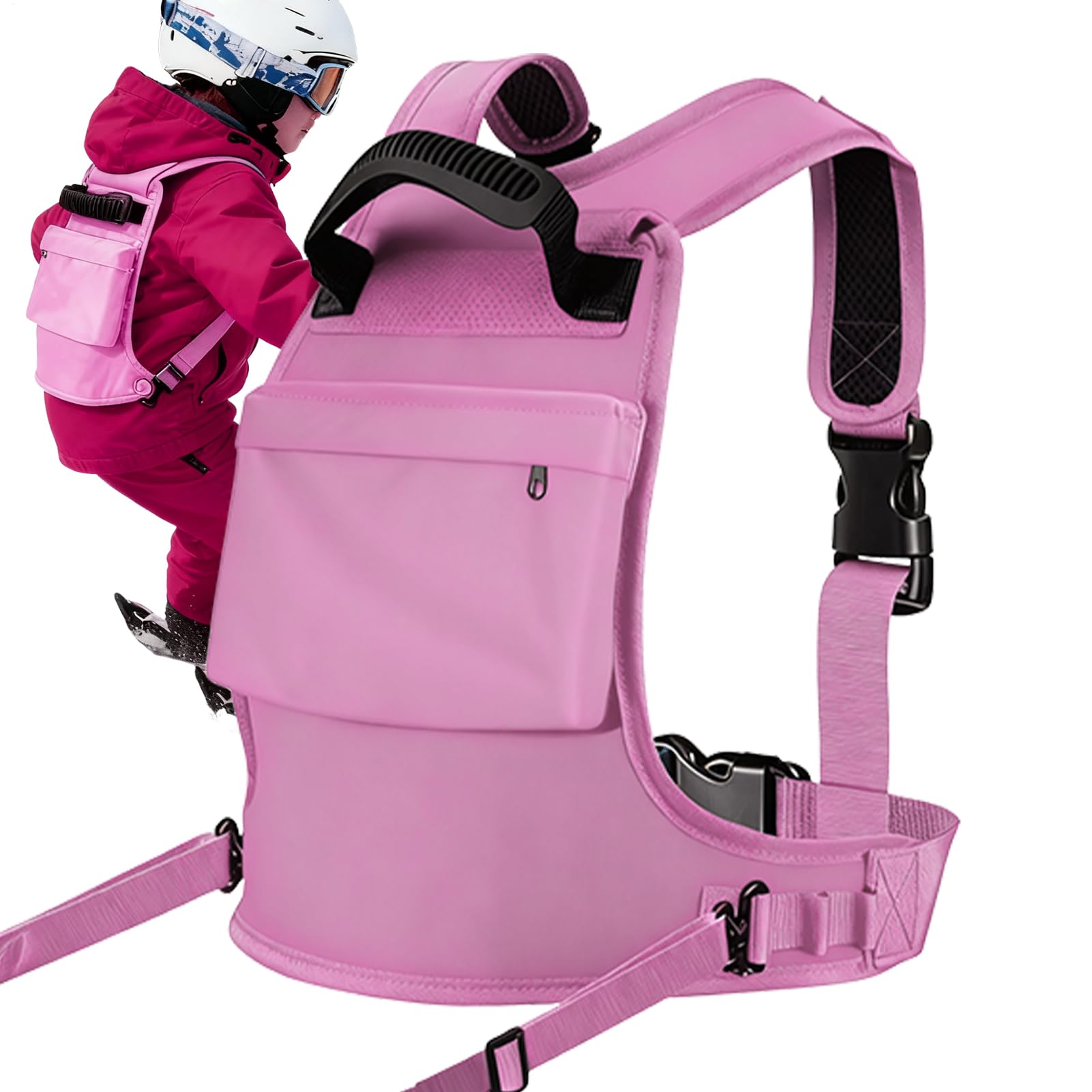 スノーボード馬具 - ポリエステル 山歩き 背嚢 | スキーの板うしろ側風呂敷き包み キッズ スキーの板 スノーボード 形づくる 馬具 赤ちゃん お坊っちゃん お坊っちゃん 娘 ウィンタースポーツ 滑る アウトドア 難民キャンプ ナイロン原料品