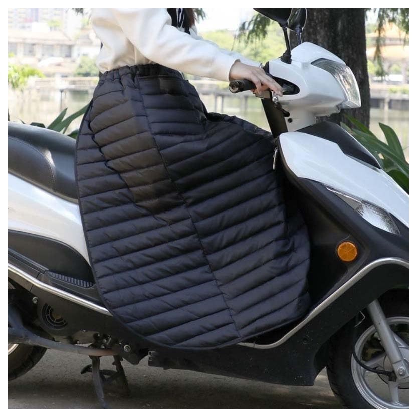 自動自転車 レッグカバー 保温 酉の方角自然調整能力のある 原付 スクータ 前垂れ ひざ掛け 肩かけ 防寒 防風 前垂れ 風除け前垂れ グリップカバー 生あたたかい 痛いところ防寒 自動自転車防寒具 据え置き飾り気の無い 黒いこと (衣嚢付き添い人)