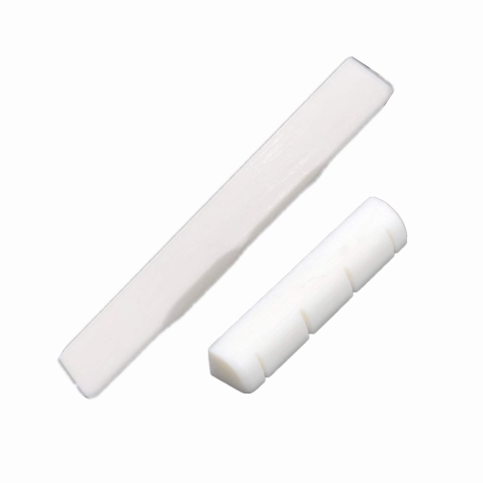 ウクレレブリッジ真牛骨製53サドル&;35ナット4弦ウクレレ用(補正1セット)|Verve Collection