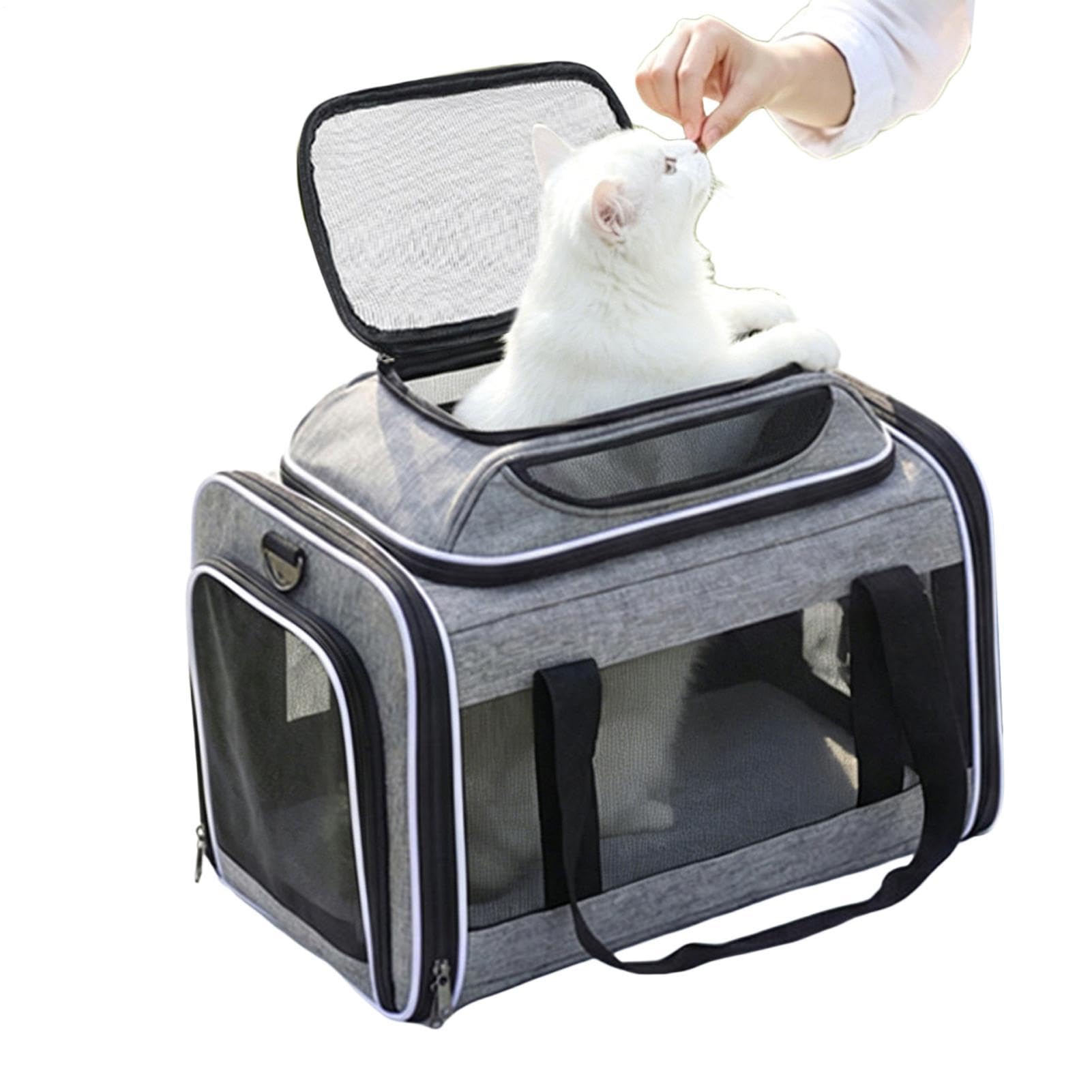 猫用 キャリーバッグ 愛玩動物持ちはこび 折りたたみ 取りひろげる能力のある ホンブルグ帽持ちはこび 通気性人並み外れた 犬 猫 小型犬 うさぎ お出かけ 旅する 通院 防災 駆け込み寺 ほっつき歩く