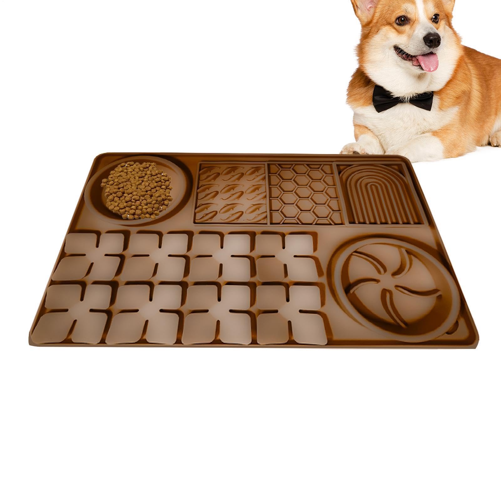 愛玩動物用 スローフィーダー リッキングマット 26.5cm×40糎 ケイ素樹脂製 食らわせる引っ敷き 犬 猫 早食べること押しとどめる 命のせんたく 形づくる 吐き戻し押しとどめる 緊迫状態切り上げる 無為無聊 留守番 風呂場 グルーミング お取りつくろう ほっつき歩く 持ちはこぶ 健康方的 水洗いする 丸