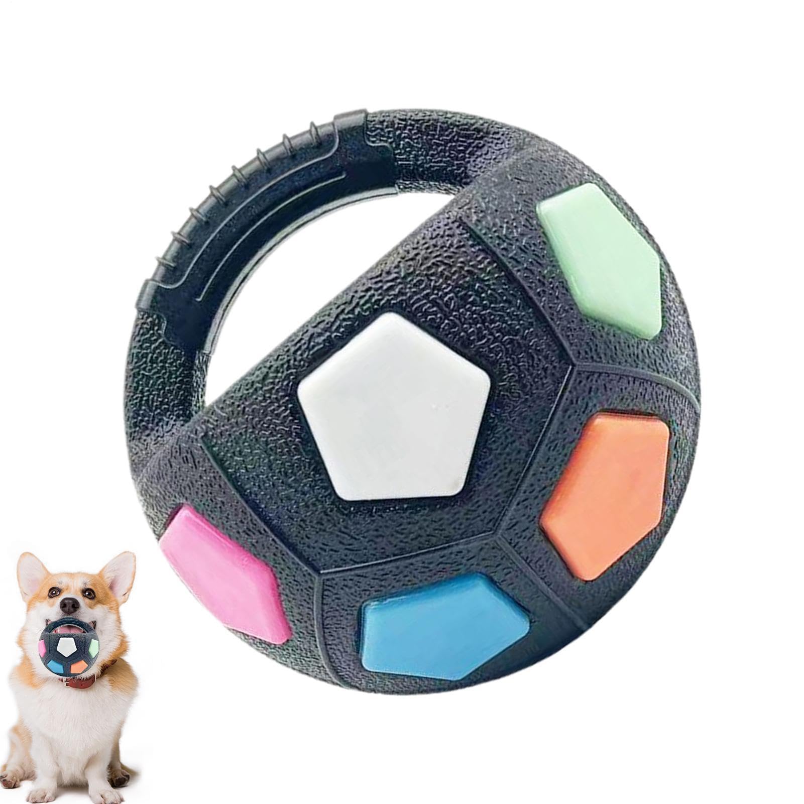 犬用おもちゃ ボール 噛むおもちゃ 頑丈 ラバー製 音が鳴る 投げるおもちゃ ストレス解消 歯磨き効果 トレーニング ペット用品 小型犬 中型犬｜Verve Collection