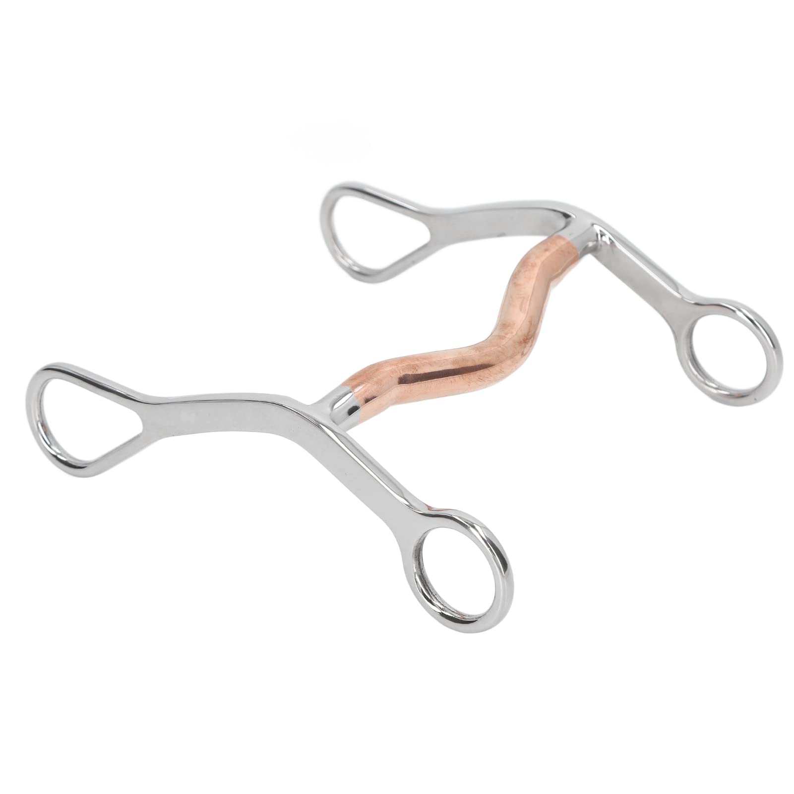 馬用ハミ ステンレス鋼製 乗り馬物の具 スナッフルビット フルチークタイプ 好み分かりやすい 銅製インレイ入り口・入口 躾ける 未経験者向け 乗り馬備品 ホー上滑り