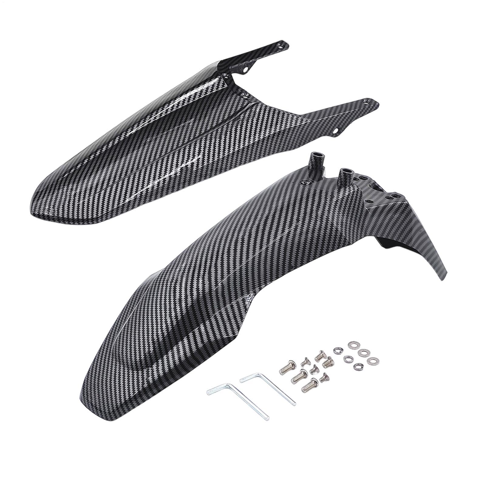 交換用泥除け - 携帯式汎用カーボンファイバー保護ガード | モトクロス カーボンファイバー テクスチャード マッドガード - アウトドア モトクロス 補修 通勤 街乗り オフロード 対応 雨天 対策｜Verve Collection
